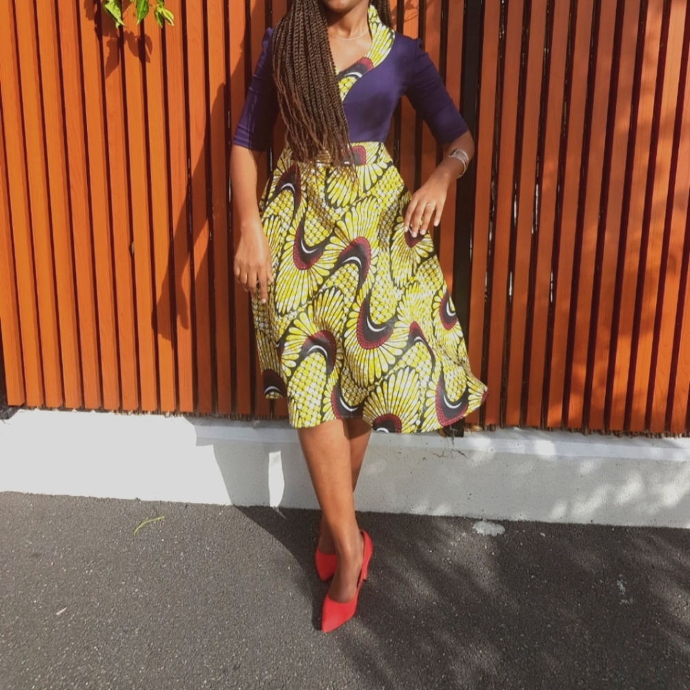 Women's African Print Custom Summer Dress ☀️ - Picture 1 of 6
